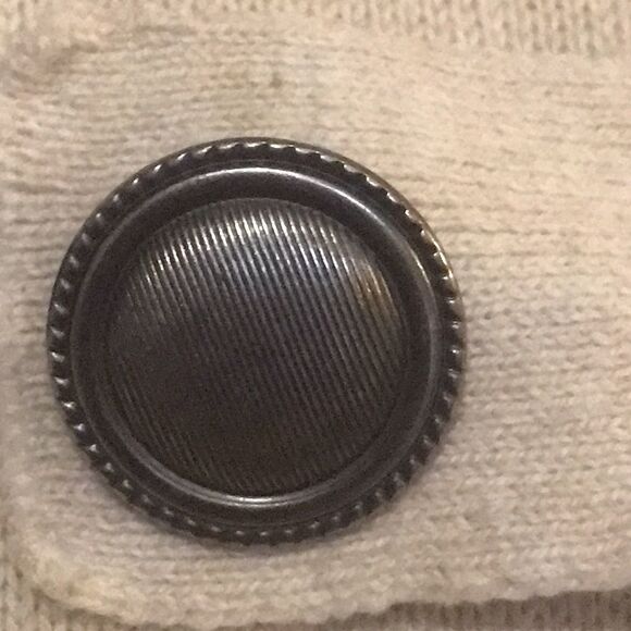 Christopher & Banks Cardigan Cream Blue L - Picture 8 of 9